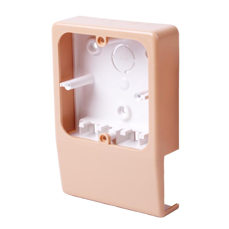 Коробка монтажная для ЭУИ для кабельных каналов PN 40X20 (I1) (Цвет Береза розовая)
